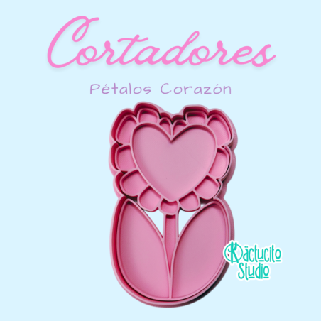 Pétalos Corazón | Kactucito Studio