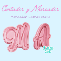 Marcador Letras Mamá | Kactucito Studio