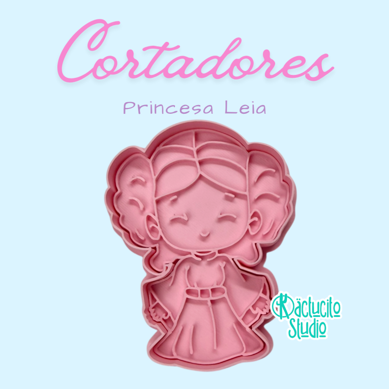 Princesa Leia Cortador | Kactucito Studio