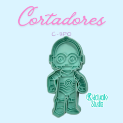 C-3PO Cortador | Kactucito Studio