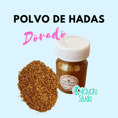 Polvo de Hadas Dorado | Kactucito Studio