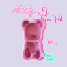 Molde Oso San Valentín Pink | Kactucito Studio
