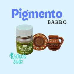 Pigmentos para pasta flexible de color barro para simular artesanias miniatura