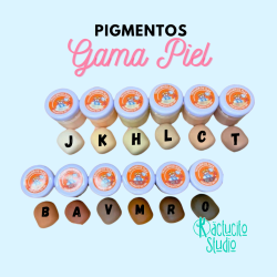 12 Pigmento Completa Gama Piel 1 oz Trigueros Flex | Kactucito Studio