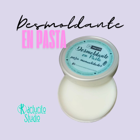Desmoldante para figuras de pasta flexible en manualidades y figuras modeladas