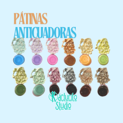 Patinas antiquadoras 12 colores | Kactucito Studio