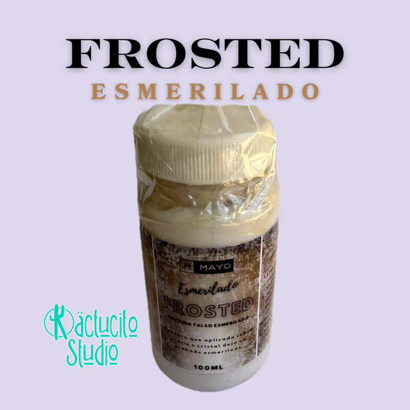 Textura falso esmerilado sobre vidrio o cristal para manualidades