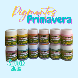 Pigmentos para porcelana fria de colores primavera 12 colores