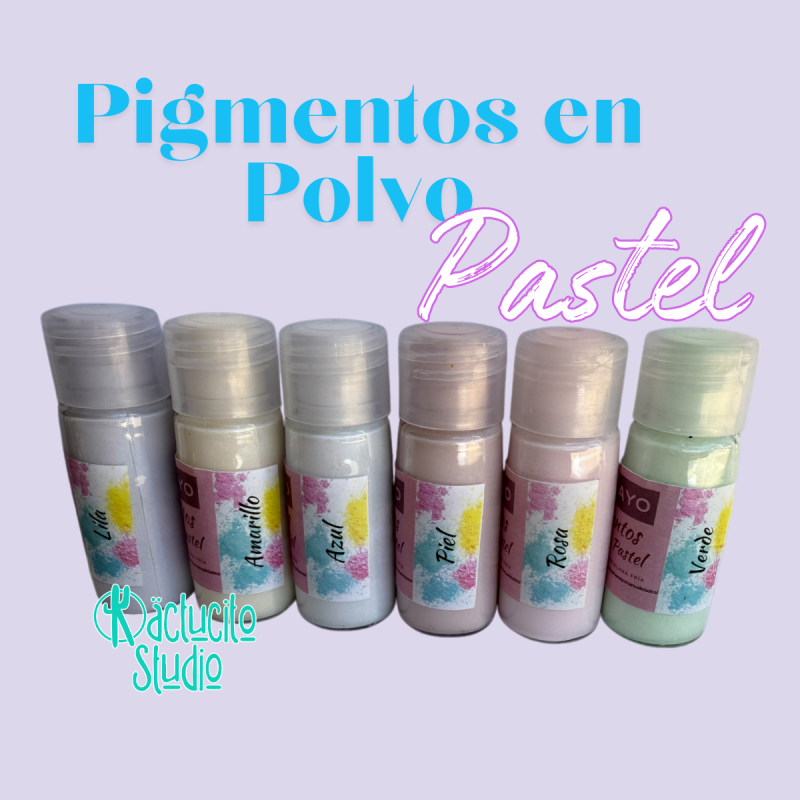 Pigmentos en polvo tonos pastel para porcelana fria o pasta flexible. Pigmentos en polvo tonos pastel para porcelana fria o pasta flexible.