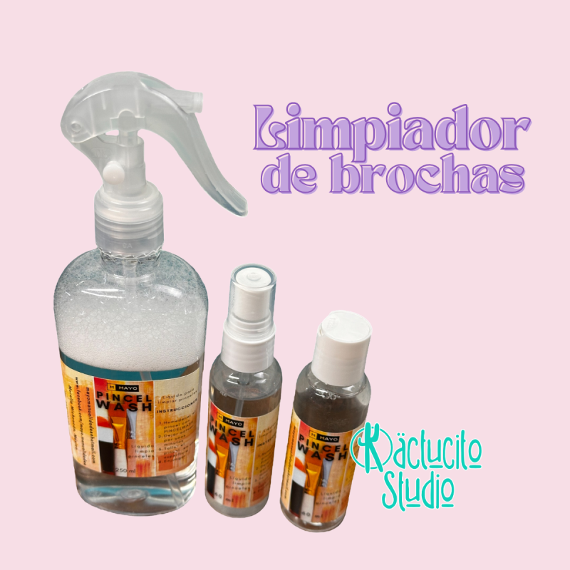 Limpiador para pinceles, tapetes de corte y mesa de trabajo elimina restos de pintura acumulado.