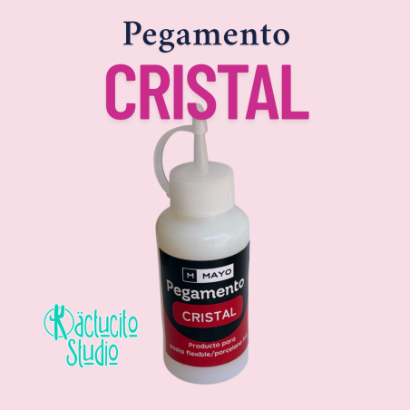 Pegamento efecto cristal para pegar pasta flexible sobre vidrio o madera usos multiples