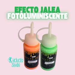 Efecto jalea fotoluminiscentes brillan en la obscuridad para figuras decorativas o de pasta flexible