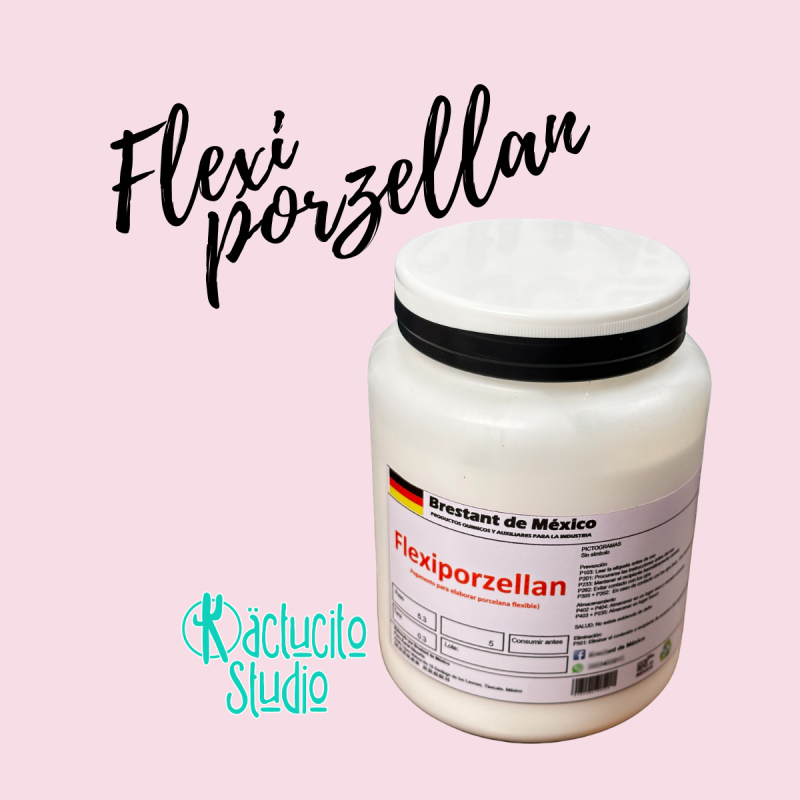 Flexi Porzellan White pegamento extra blanco 1 kg | Kactucito Studio