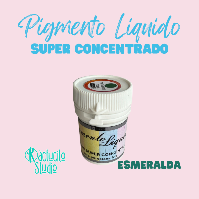 Pigmentos para pasta flexible de color verde esmeralda para artesanias miniatura