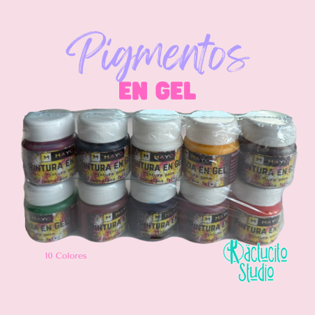 Pigmentos en gel 20 ml superconcentrados | Kactucito Studio