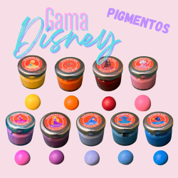 pigmentos en crema Gama Disney para pasta flexible | Kactucito Studio