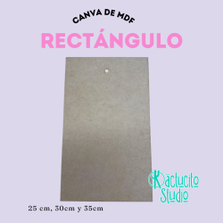 Canva de MDF en 3mm Rectángulo para pintar | Kactucito Studio