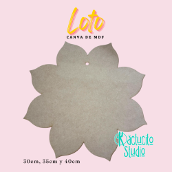 Loto Canva de MDF en 3 mm para pintar o decorar | Kactucito Studio