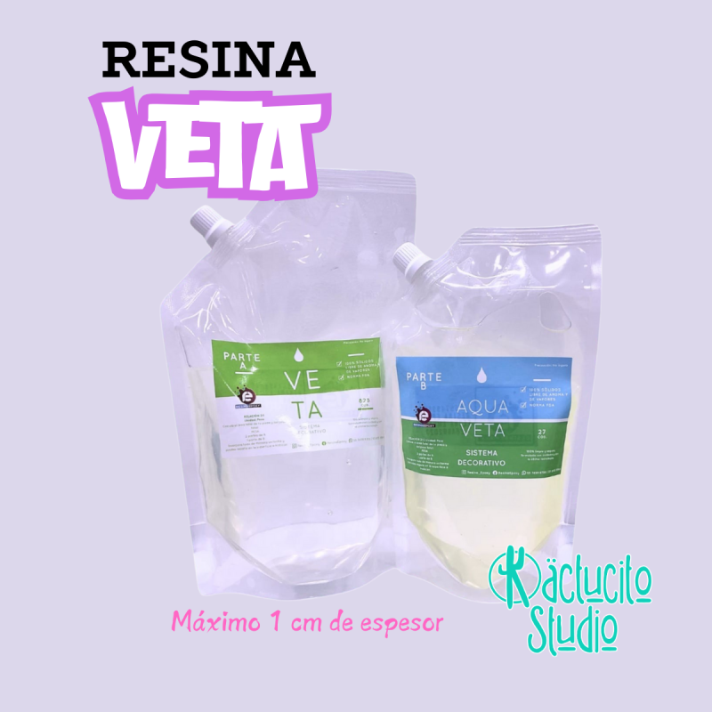 Resina Veta 250g grado alimenticio Resina Epoxy | Kactucito Studio