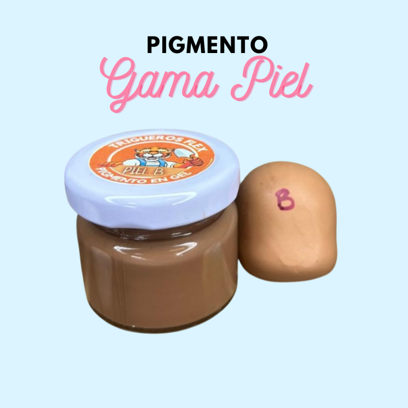 Pigmento color piel para pasta flexible