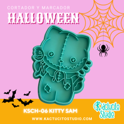 Cortador Hello Kitty de Halloween | Kactucito Studio