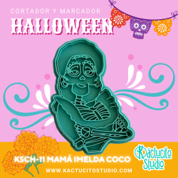 Cortador de Imelda la Película Coco Día de Muertos | Kactucito Studio