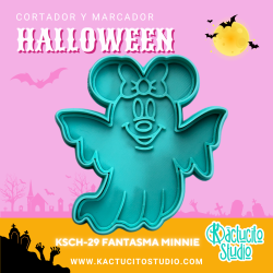 Cortadores de Minnie Mouse Fantasma | Kactucito Studio