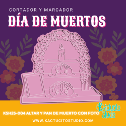 Cortador Altar y Pan de Muerto con Foto | Kactucito Studio