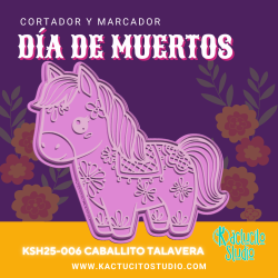 Cortador Caballito Talavera | Kactucito Studio