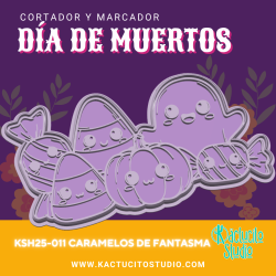 Cortador Caramelos de Fantasma | Kactucito Studio