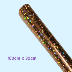 Foil Glitter Dorado Brillante para Manualidades | Kactucito Studio