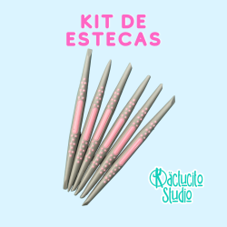 Estecas de Silicón Doble Punta con Alma Metálica | Kactucito Studio