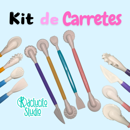 Kit Carretillas Doble Punta (8 Texturas) | Kactucito Studio