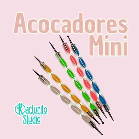 Kit Mini Acocadores Doble Punta para Modelado | Kactucito Studio