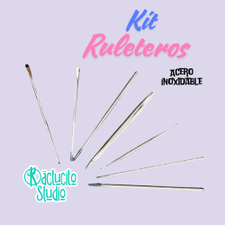 Herramientas de Acero Inoxidable para Modelar (6 pzs) | Kactucito Studio