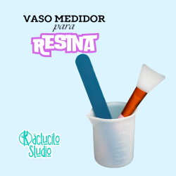 Vaso de Silicón con Pincel y Espátula para Resina | Kactucito Studio