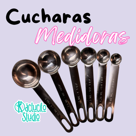 Set Cucharas Medidoras Manualidades (6 Pzs) | Kactucito Studio