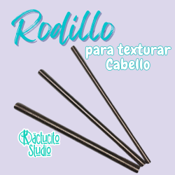 Rodillos Texturizadores Cabello (3 Tamaños) | Kactucito Studio