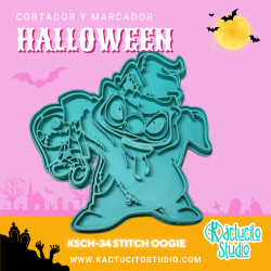 Cortador Stitch Oogie Halloween | Kactucito Studio