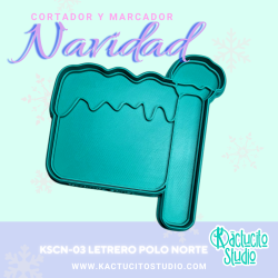 Cortador Letrero Polo Norte | Kactucito Studio