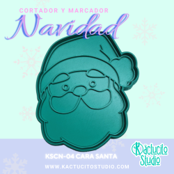 Cortador Cara Santa Claus Navidad | Kactucito Studio