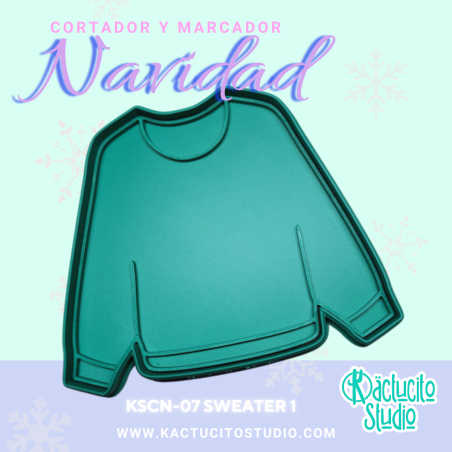Cortadores Sweater Navideños 1 | Kactucito Studio