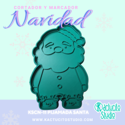Cortadores Pijamada Santa  | Kactucito Studio