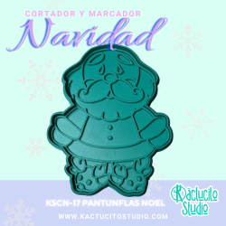 Cortador Pantuflas Noel Navidad para Galletas | Kactucito Studio