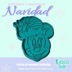 Cortador Minnie Duende Navidad Kactucito Studio | Kactucito Studio
