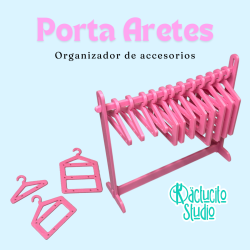 Organizador de aretes tipo Perchero | Kactucito Studio