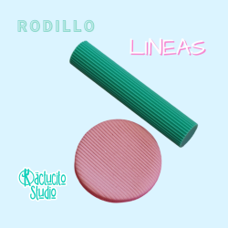 Rodillo texturizador de líneas para pasta flexible o pasta francesa