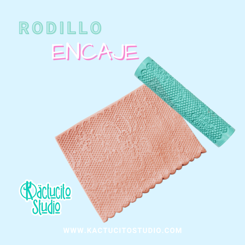 Rodillo textura encaje | Kactucito Studio