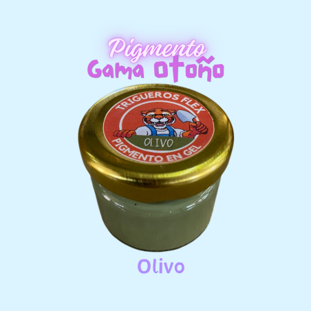 Pigmento Olivo Trigueros Flex - Gama Otoño | Kactucito Studio