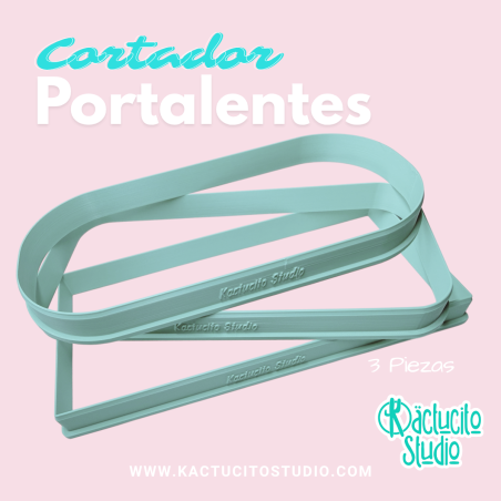 Set 3 cortadores para portalentes | Kactucito Studio